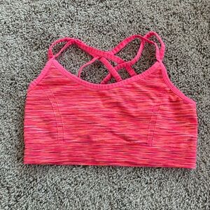 Reebok Pink Strappy Sports Bra